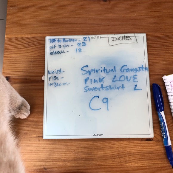 Spiritual Gangster women’s pink LOVE sweatshirt pull over crew neck large - Picture 7 of 8